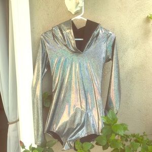Holographic Bodysuit Romper
